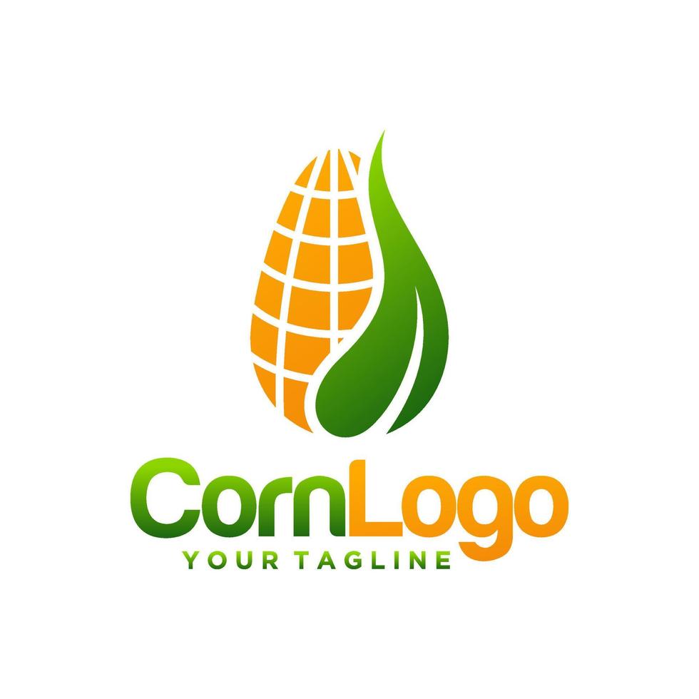 Agriculture Logo Template Design. Corn icon, Sign or Symbol. farm. Vector flat design