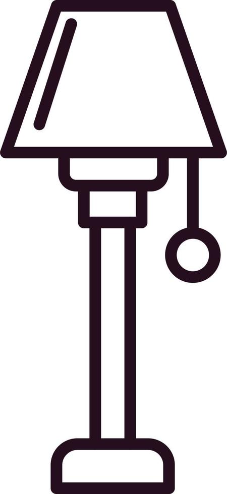 Floor lamp Vector Icon