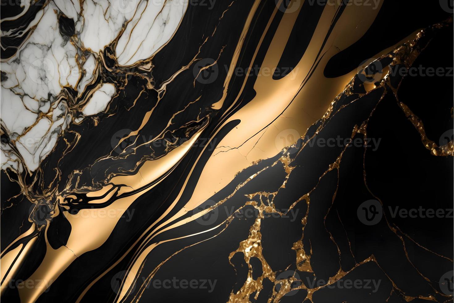 Elegant black, white, and gold marble background texture for use in design projects photo