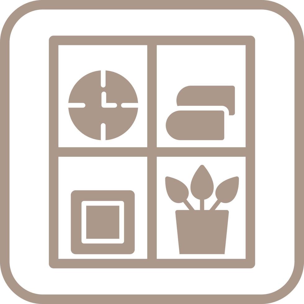 Bookshelf Vector Icon