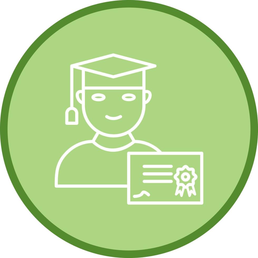 Unique Receiving Diploma Vector Icon