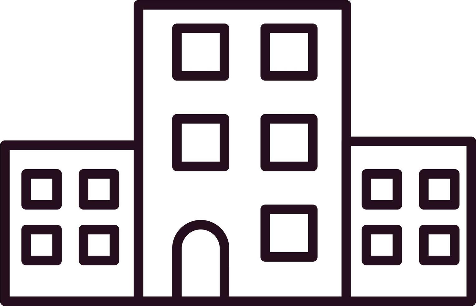 icono de vector de edificio