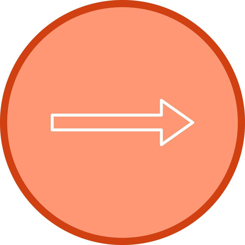 Unique Right Arrow Vector Icon