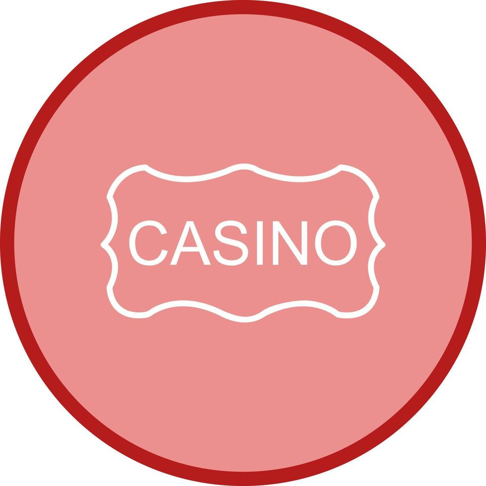 Casino Sign Vector Icon