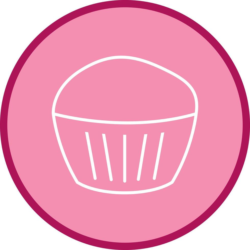 icono de vector de muffin de chocolate