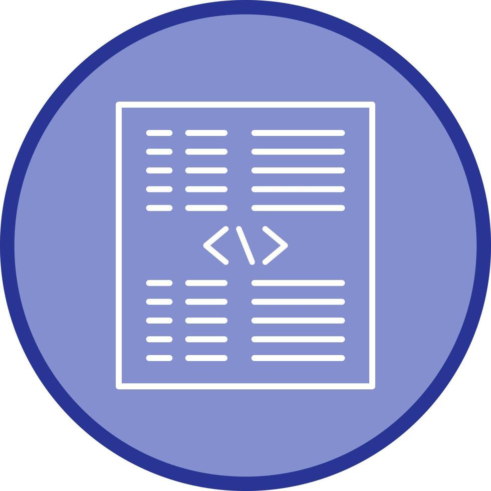 Piece of Code Vector Icon