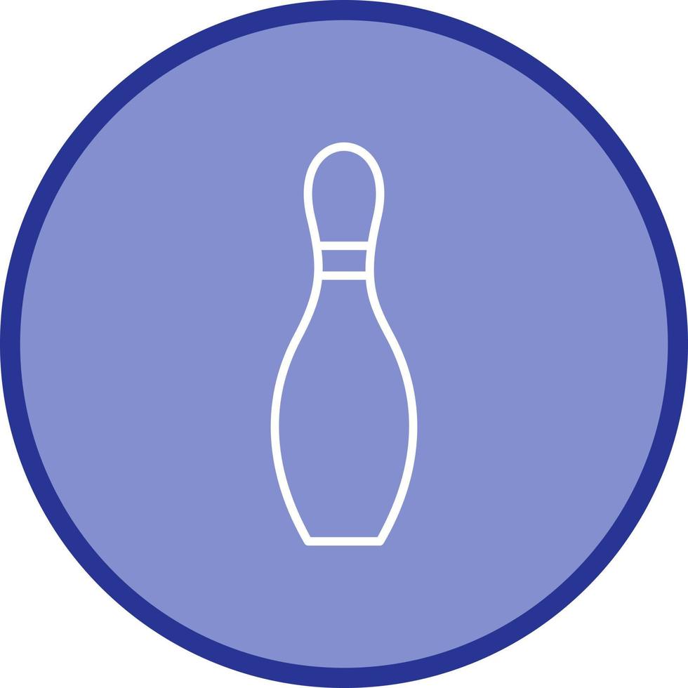 Unique Bowling Pin Vector Icon