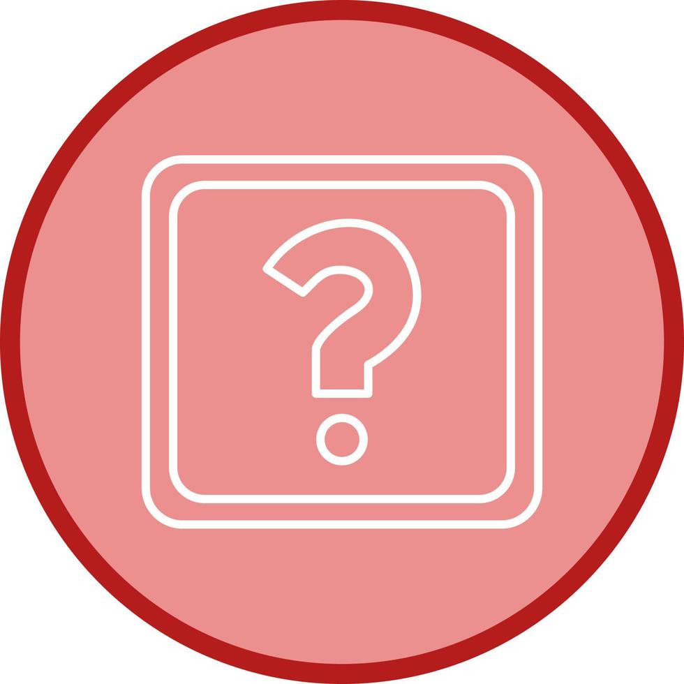 Unique Question Mark Vector Icon
