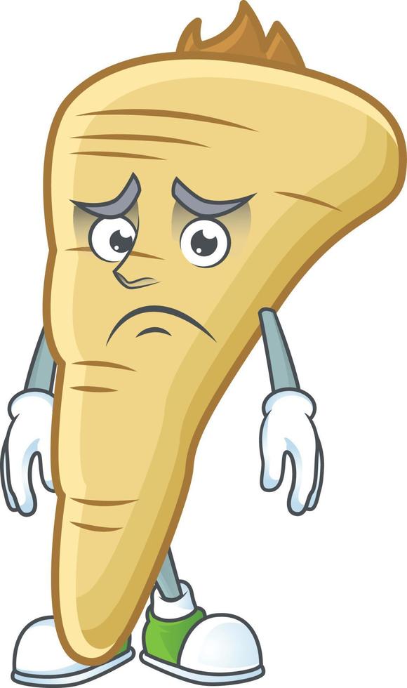 Parsnip cartoon character vector