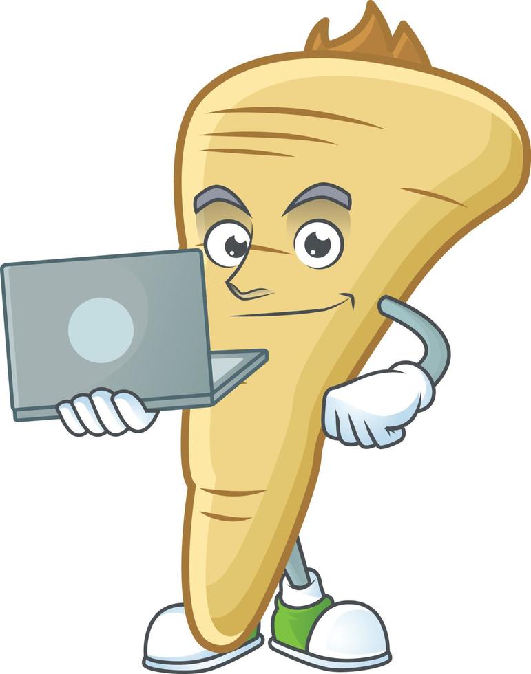 Parsnip cartoon character 19930788 Vector Art at Vecteezy
