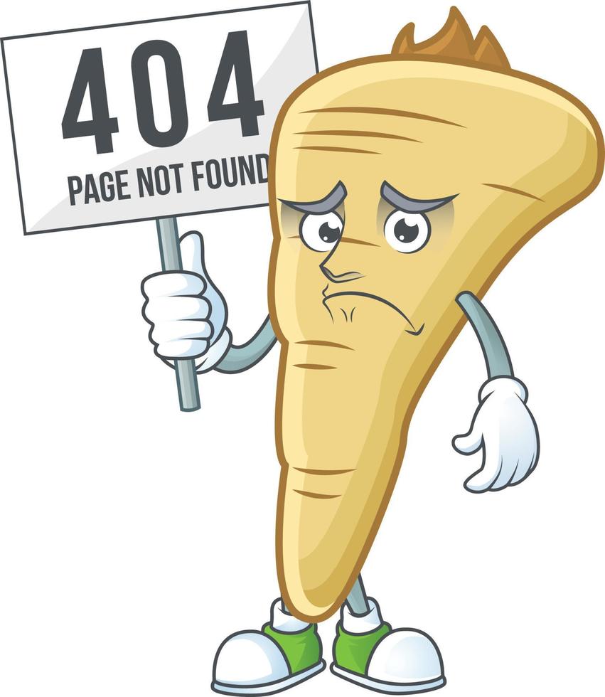 Parsnip cartoon character vector