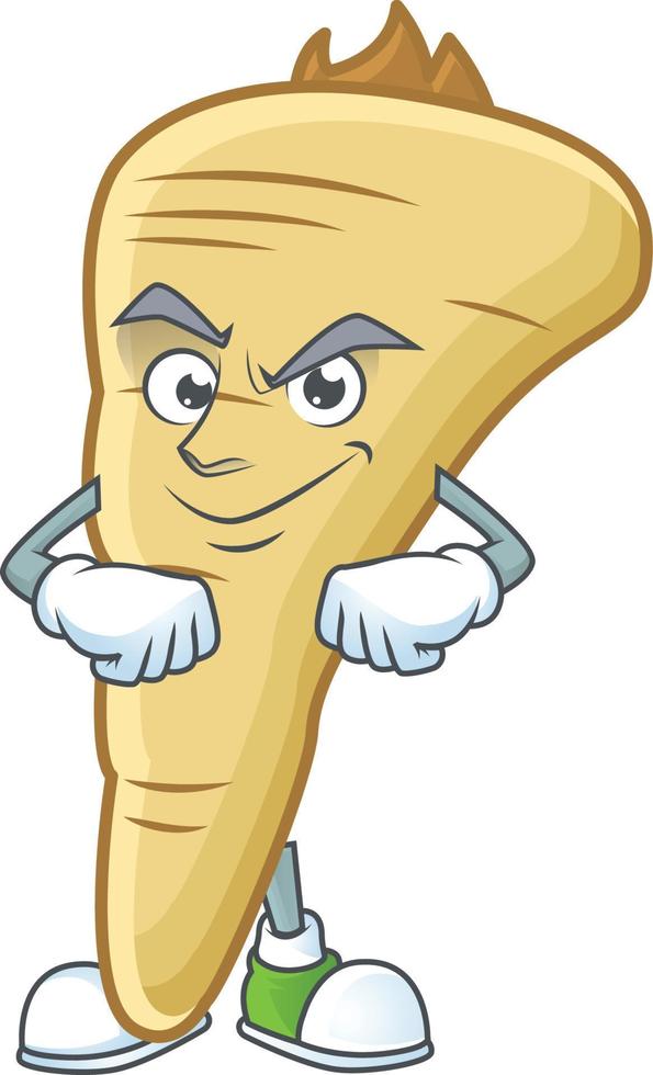 Parsnip cartoon character vector