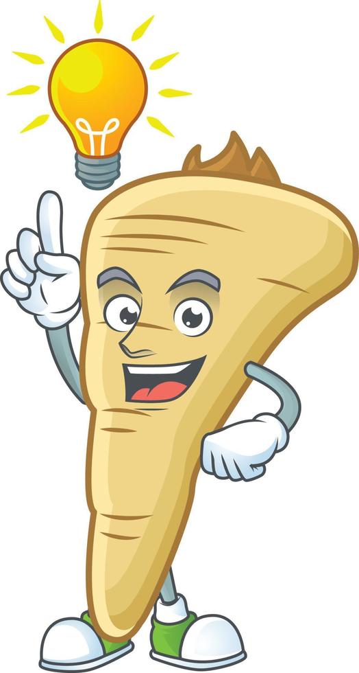 Parsnip cartoon character vector