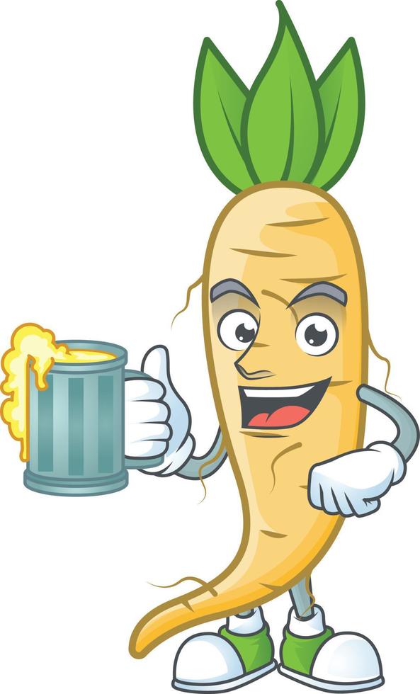 Salsify cartoon character style vector