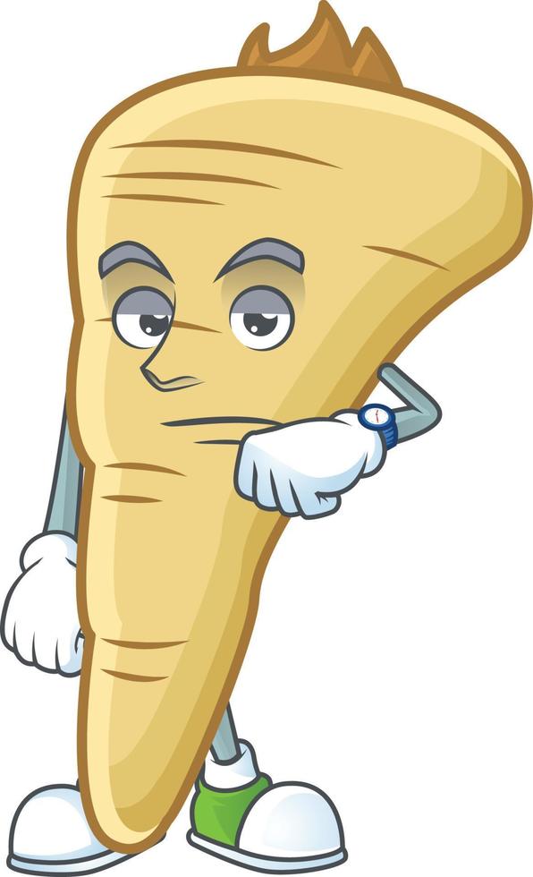 Parsnip cartoon character vector