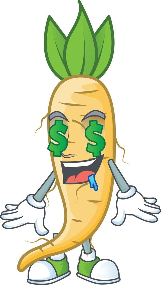 Salsify cartoon character style vector