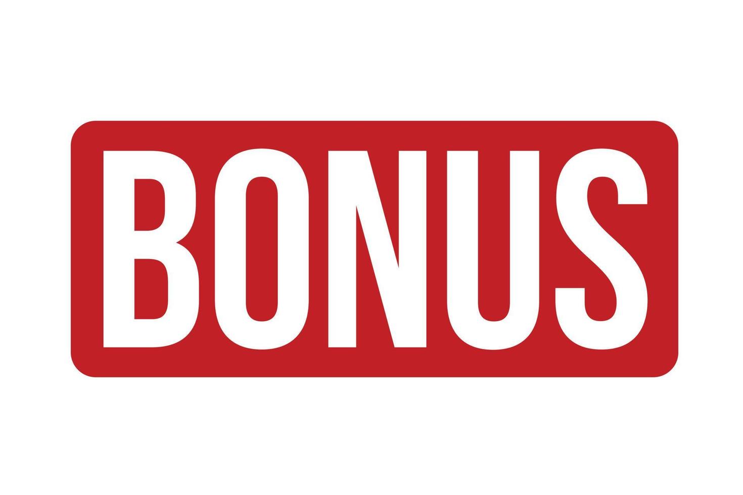 Bonus Rubber Stamp. Bonus Stamp Seal vector