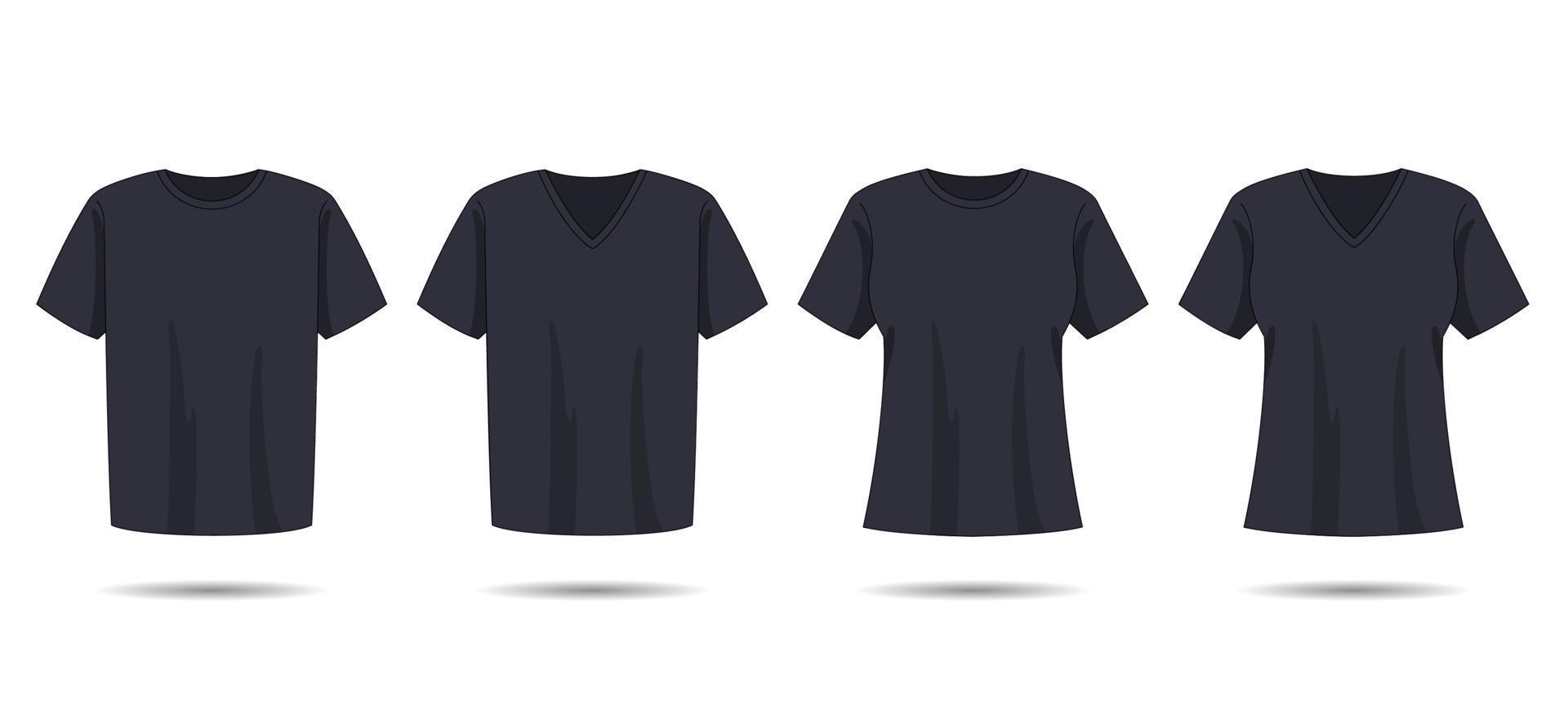 Black T-Shirt Mockup vector