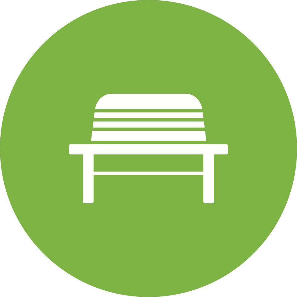 Garden Bench Vector Icon