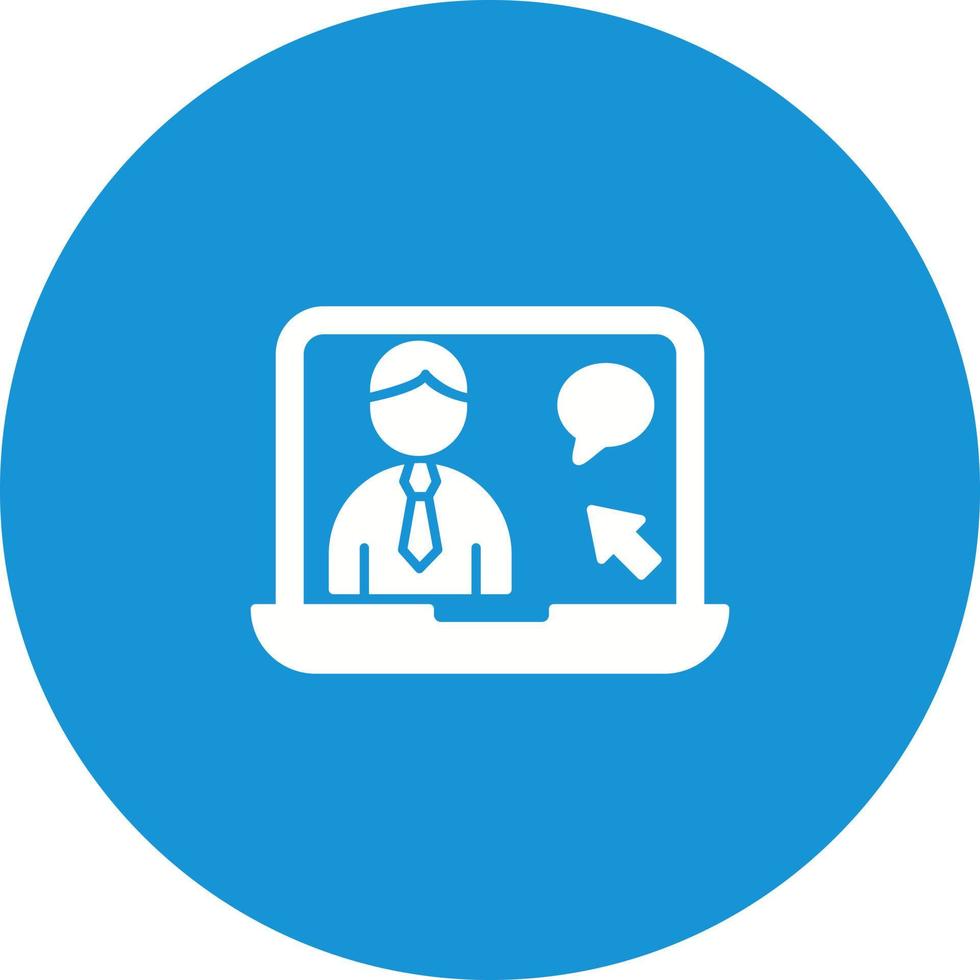 Online Interview Vector Icon