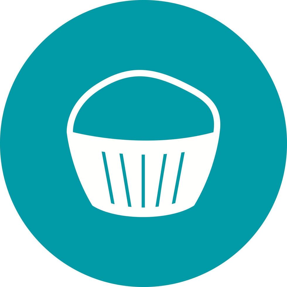 icono de vector de muffin de chocolate