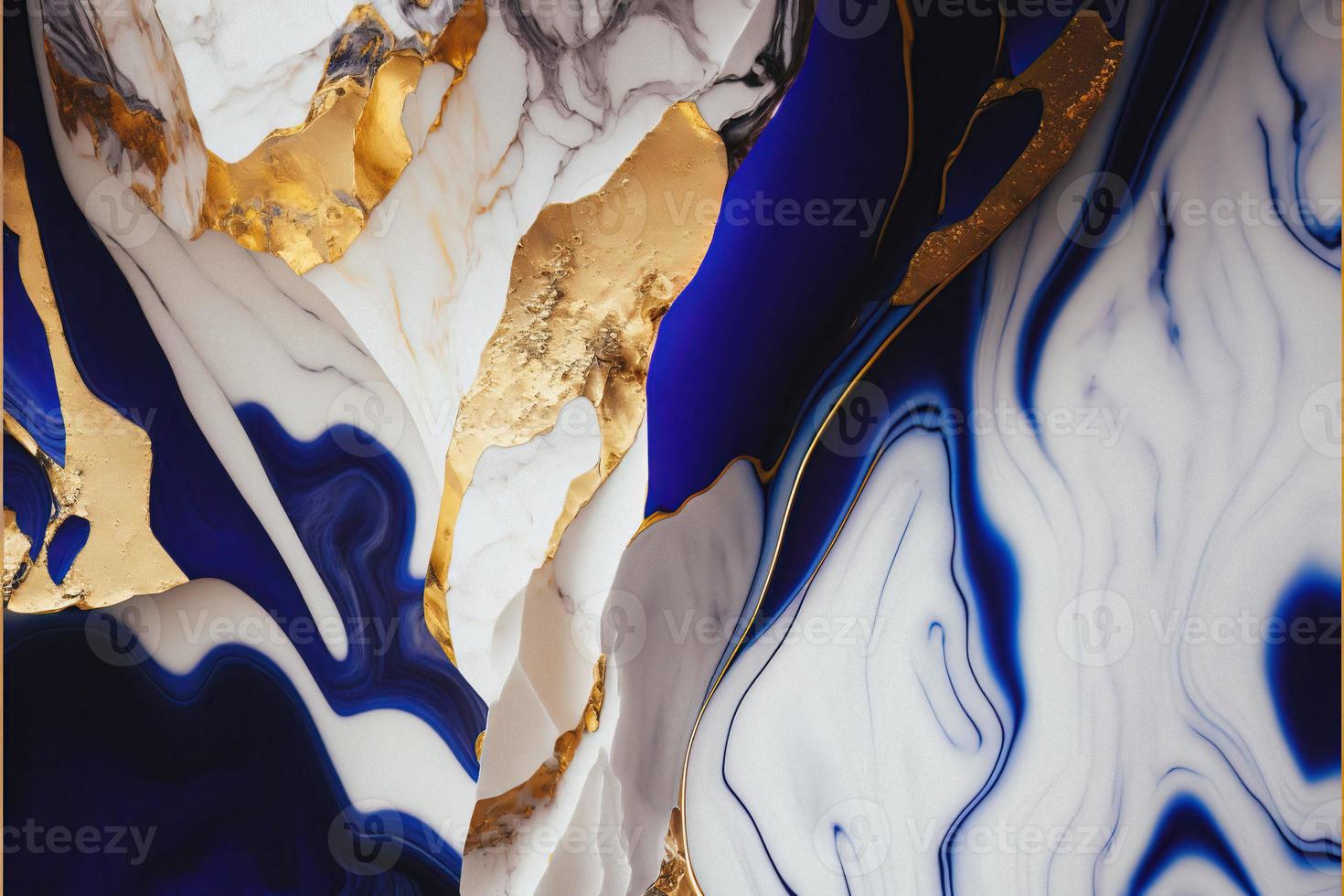 Elegant Blue, White, and Gold Marble Texture for high-end designs. Stunning image for website backgrounds, social media posts, and more. Bold, sleek patterns with luxurious color palette. photo