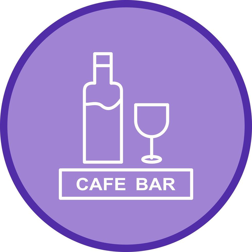 Unique Drinks Cafe Vector Icon