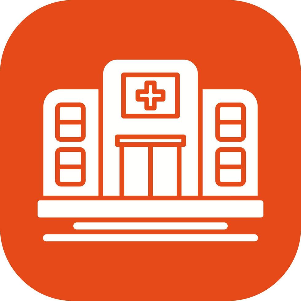 icono de vector de hospital