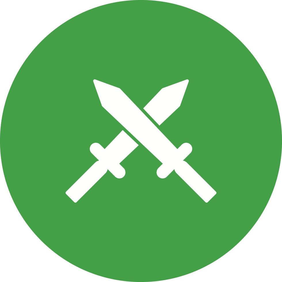 Unique Two Swords Vector Icon