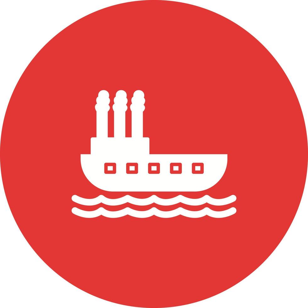 Steamboat Vector Icon