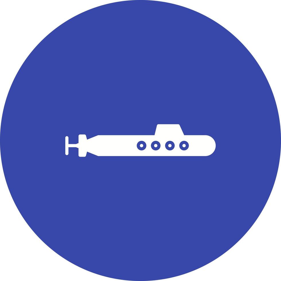 icono de vector submarino