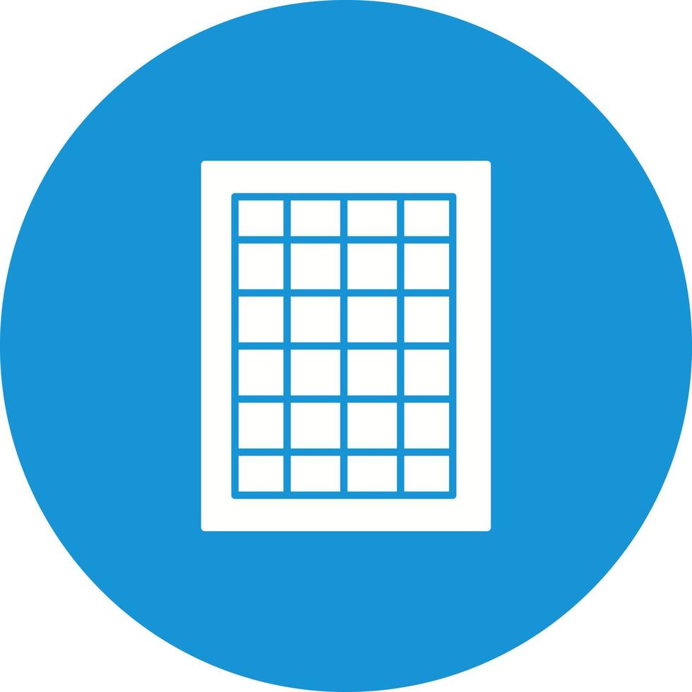 Table of Rates Vector Icon