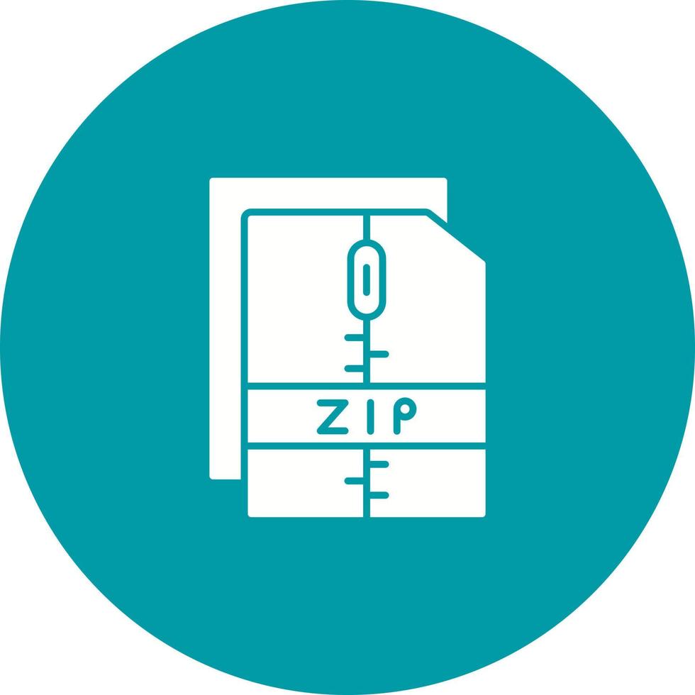 Zip File Vector Icon