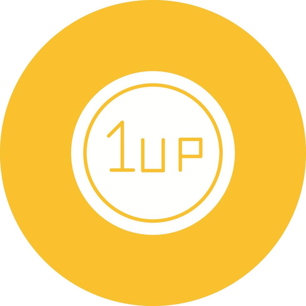 Unique 1UP Vector Icon