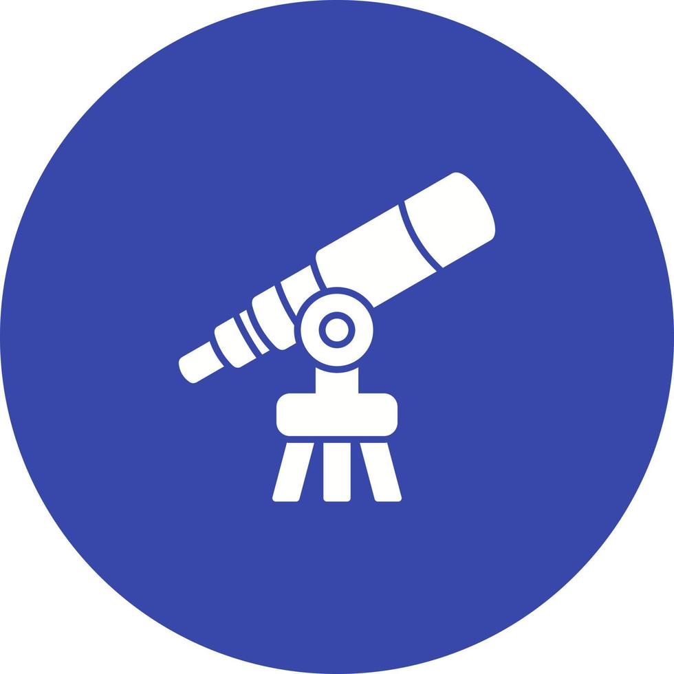 icono de vector de telescopio