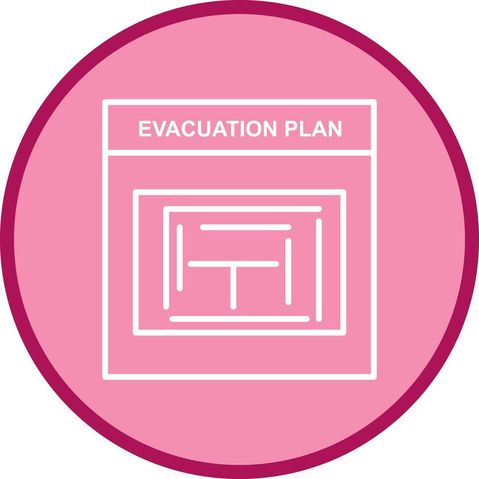 Evacuation Plan Vector Icon
