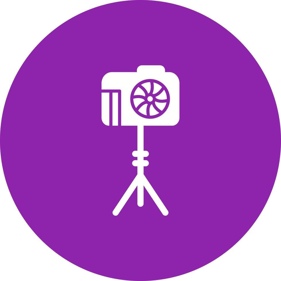 Unique Camera Stand Vector Icon