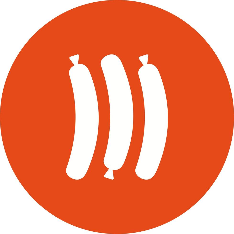 Hot Sausage Vector Icon