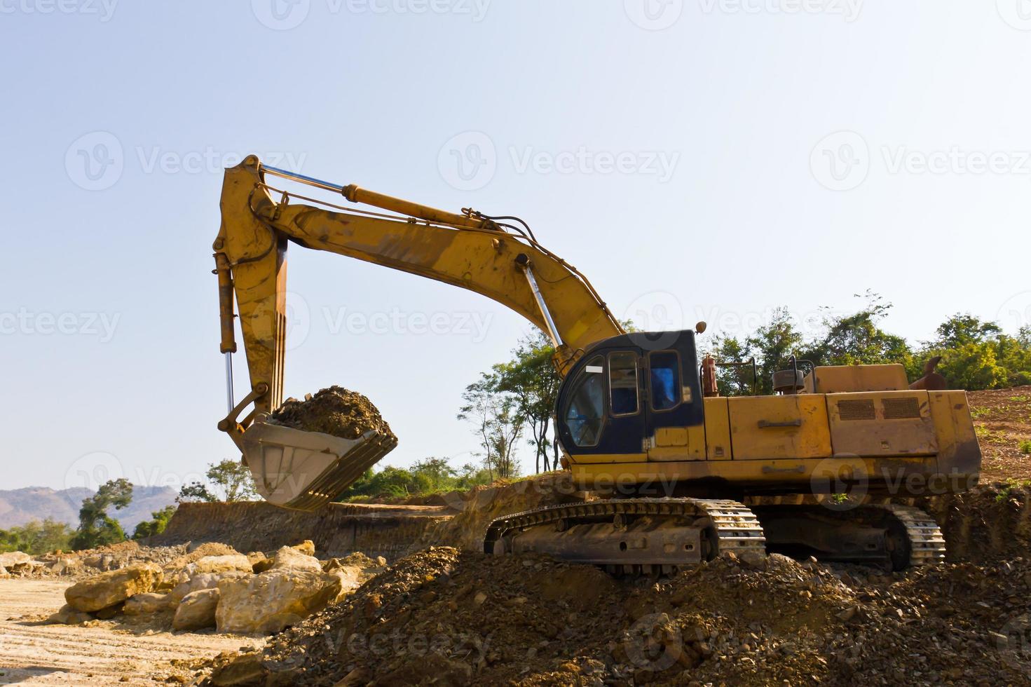 Excavator loader machine photo