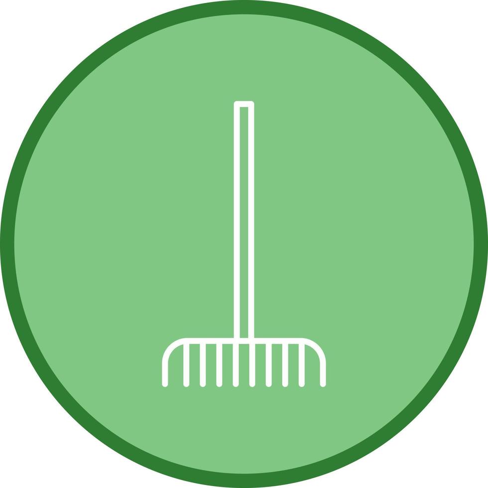 Fork picking Leaves Vector Icon