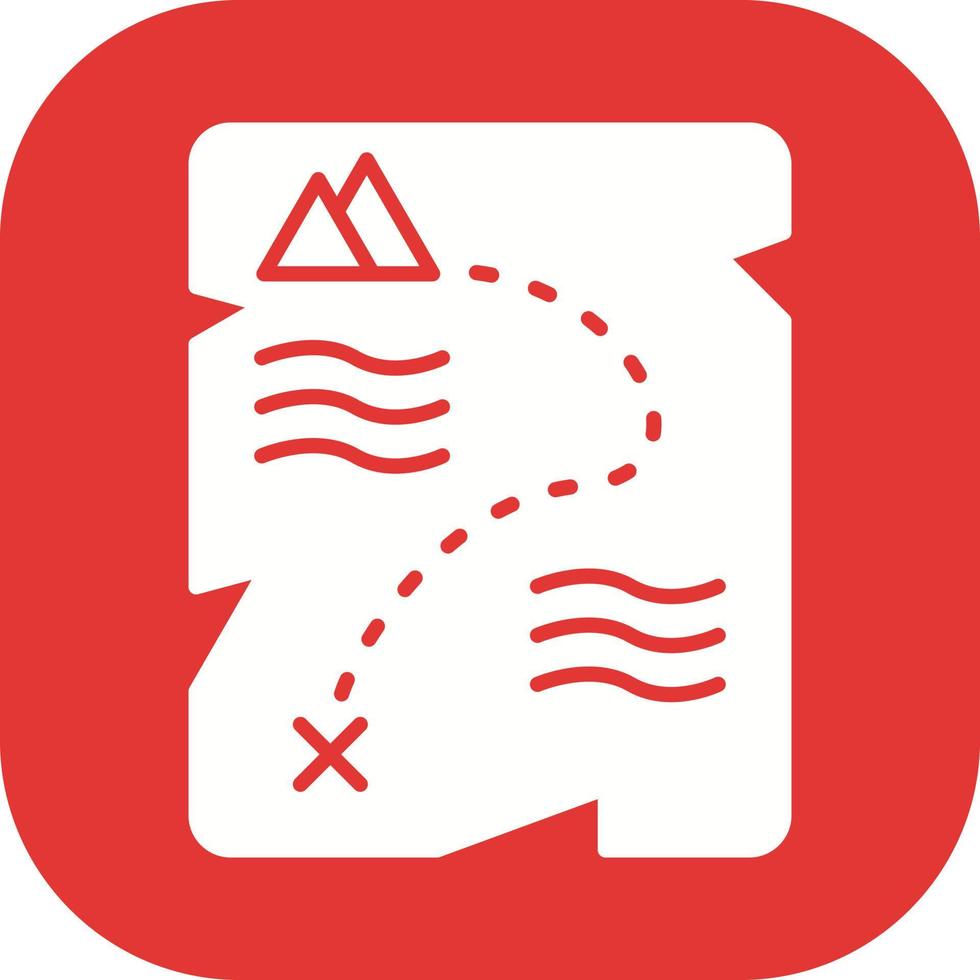 Treasure Map Vector Icon