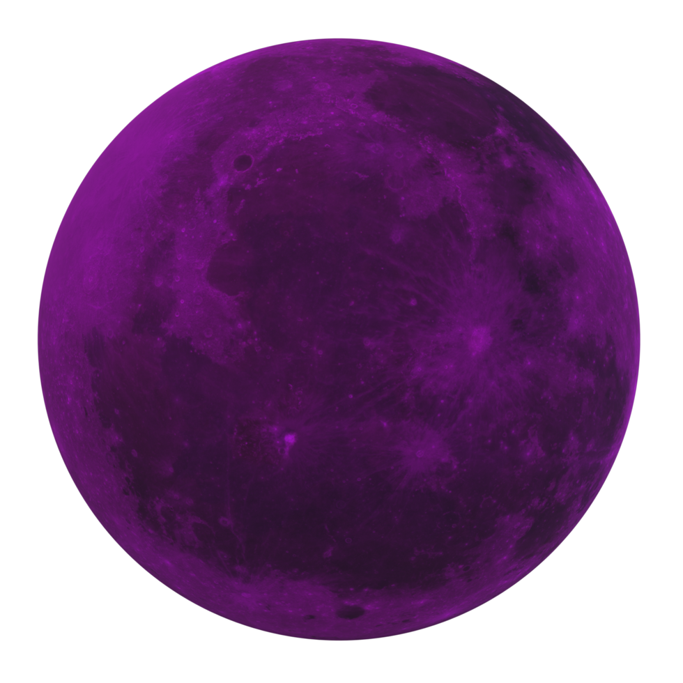 Luna isolato su trasparente png