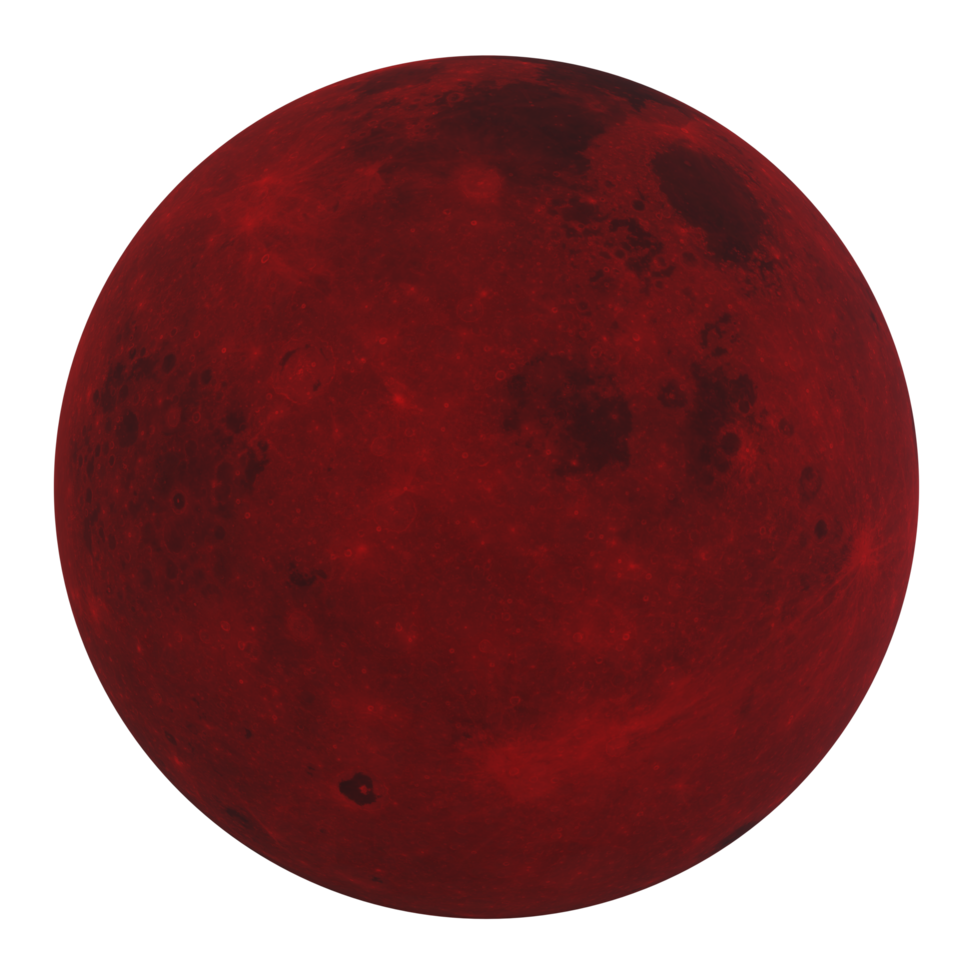 Moon isolated on transparent png