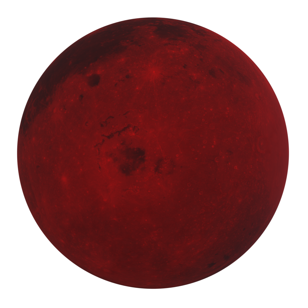 Moon isolated on transparent png