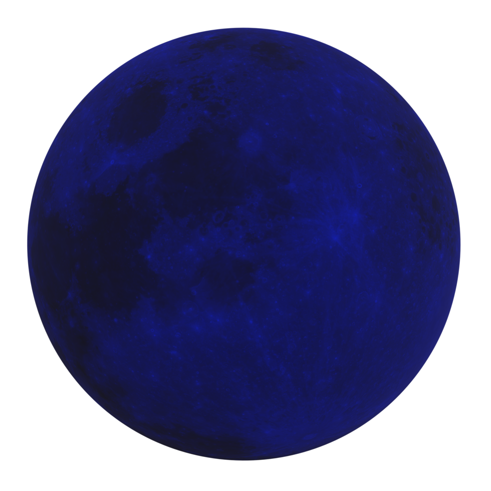 Moon isolated on transparent png