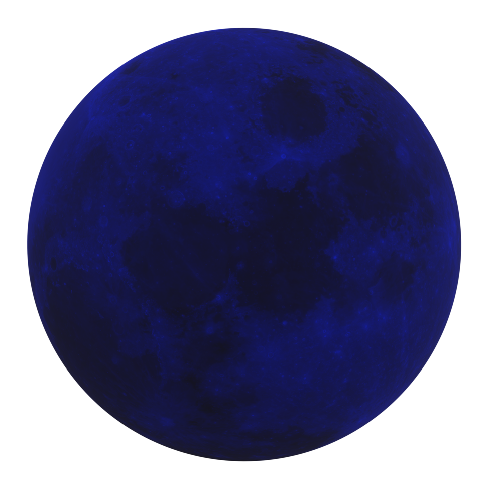 Moon isolated on transparent png