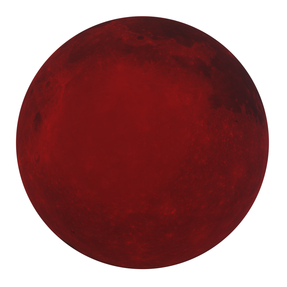 Moon isolated on transparent png
