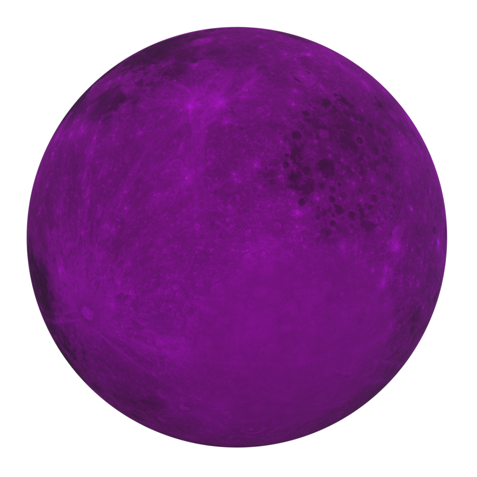 Moon isolated on transparent png