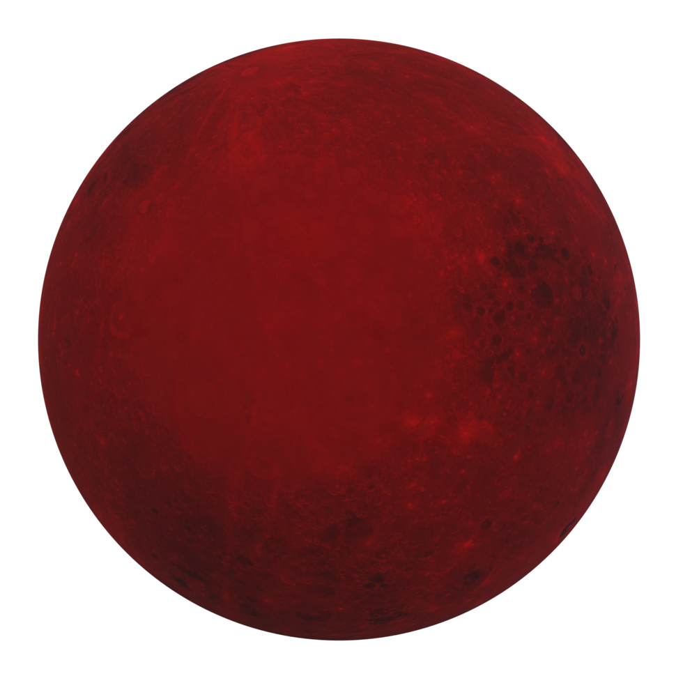 Moon isolated on transparent png