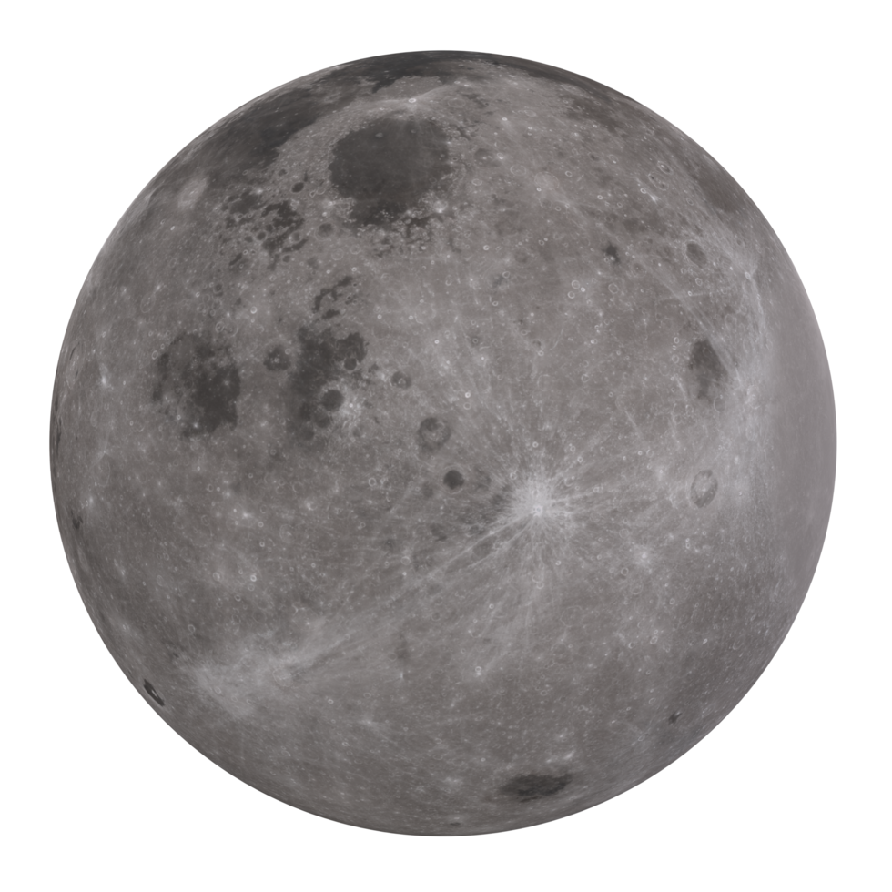 lua isolado em transparente png